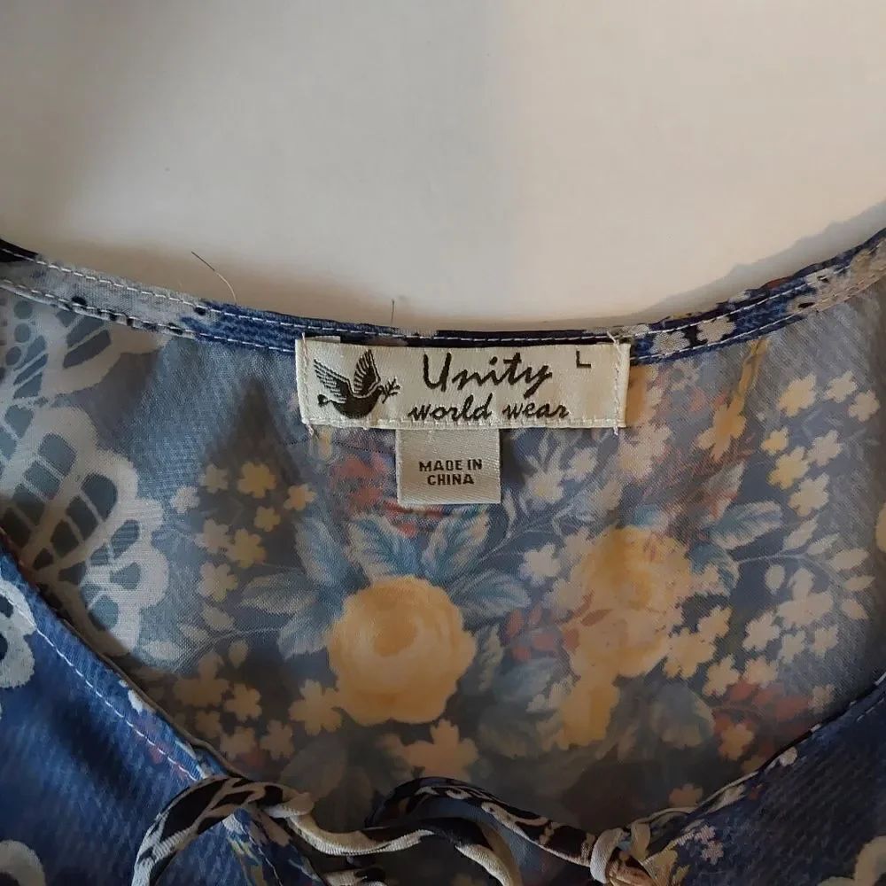 Unity World Wear Tunic/Top Sz L Lightweight - Picture 6 of 9